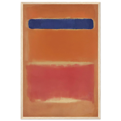 Blue Over Red - 1953 Framed Poster | Mark Rothko Framed Prints Wall Art | Rothko Prints