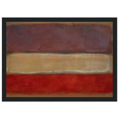 Untitled Purple, White, and Red - 1953 Framed Poster | Mark Rothko Framed Prints Wall Art | Rothko Prints