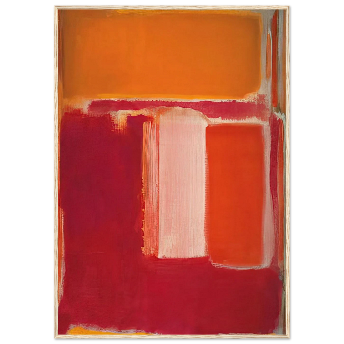 Yellow, Cherry, Orange - 1947 Framed Poster | Mark Rothko Framed Prints Wall Art | Rothko Prints