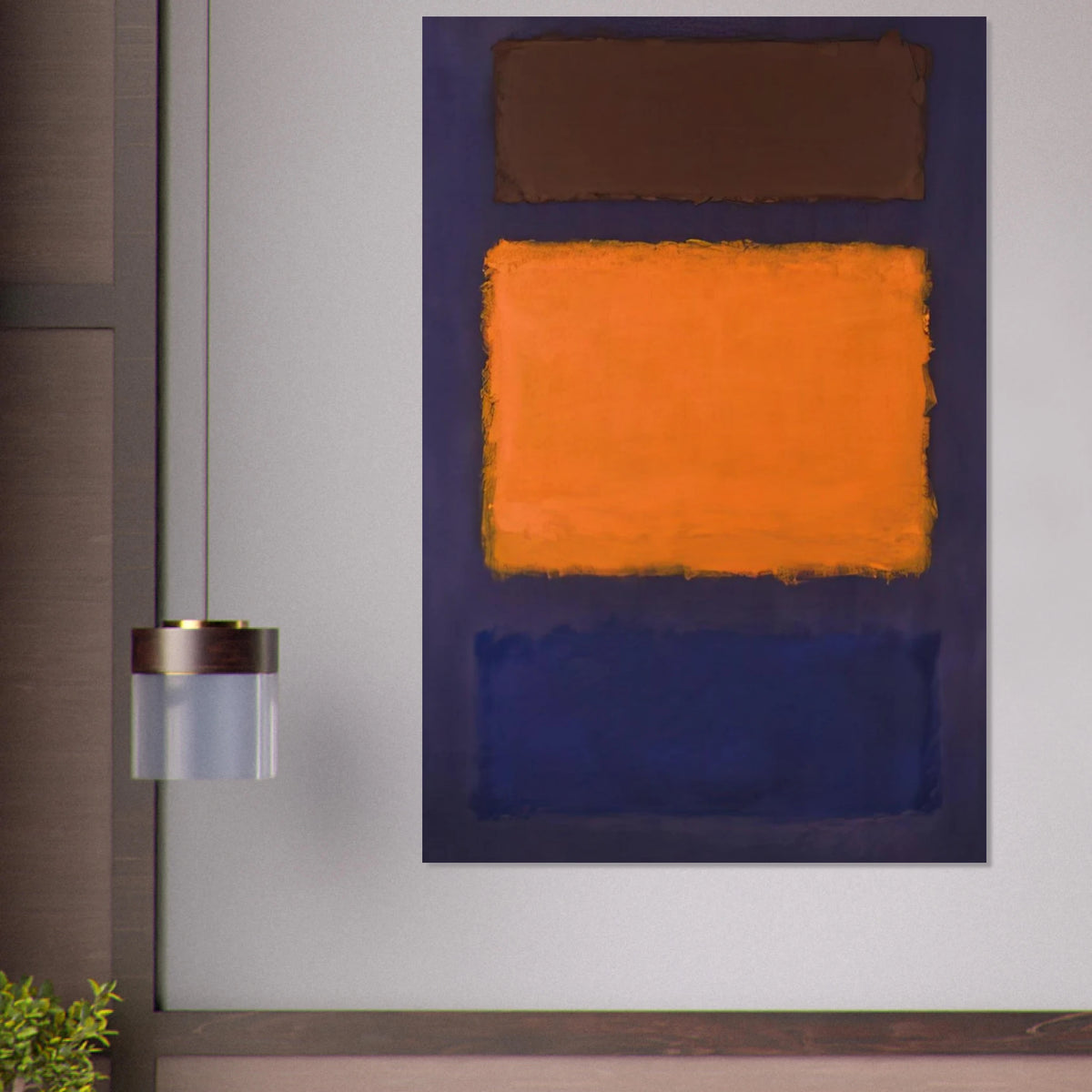 Brown, Orange, Blue on Maroon - c.1963  United States Poster | Mark Rothko Poster | Rothko Prints
