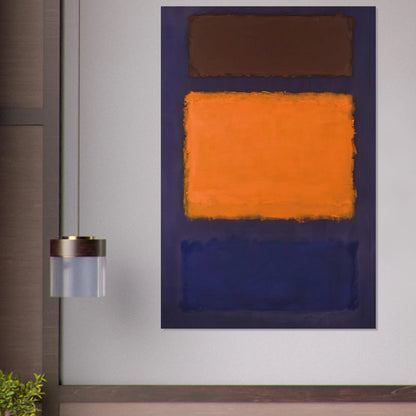Brown, Orange, Blue on Maroon - c.1963  United States Poster | Mark Rothko Poster | Rothko Prints