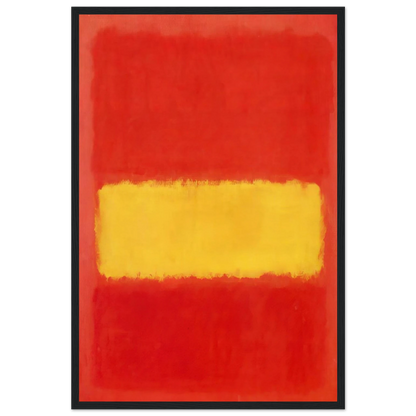 Yellow band - 1956 Framed Poster | Mark Rothko Framed Prints Wall Art | Rothko Prints