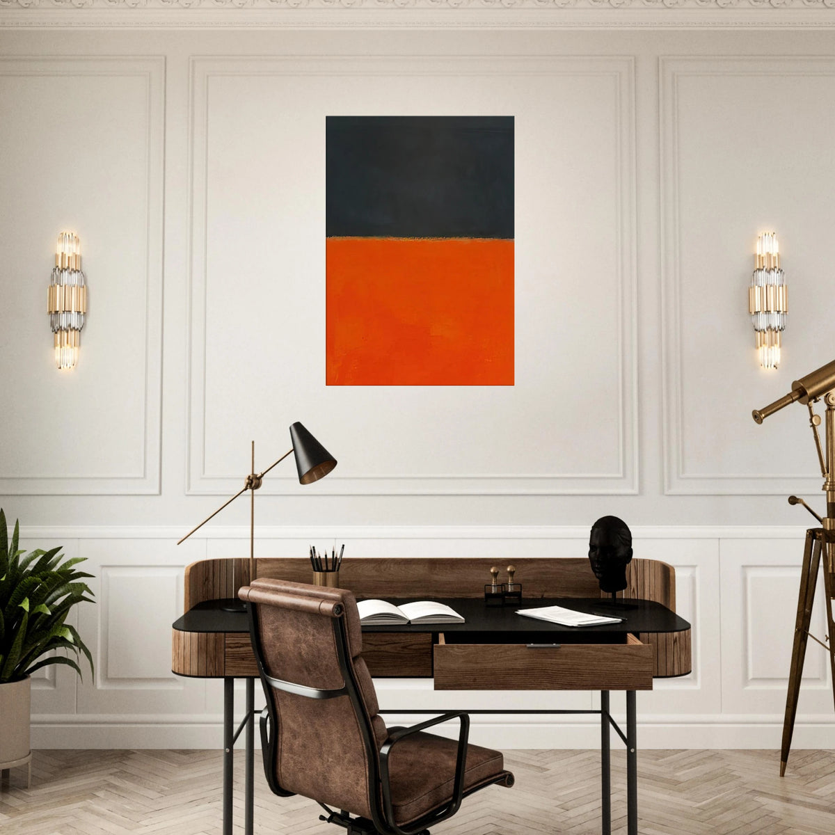 Green and Tangerine on Red - 1956 Canvas | Mark Rothko Canvas | Rothko Prints