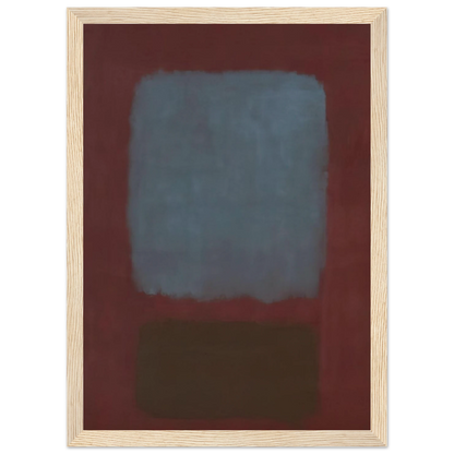 No. 37No. 19 Slate Blue and Brown on Plum - 1958 Framed Poster | Mark Rothko Framed Prints Wall Art | Rothko Prints