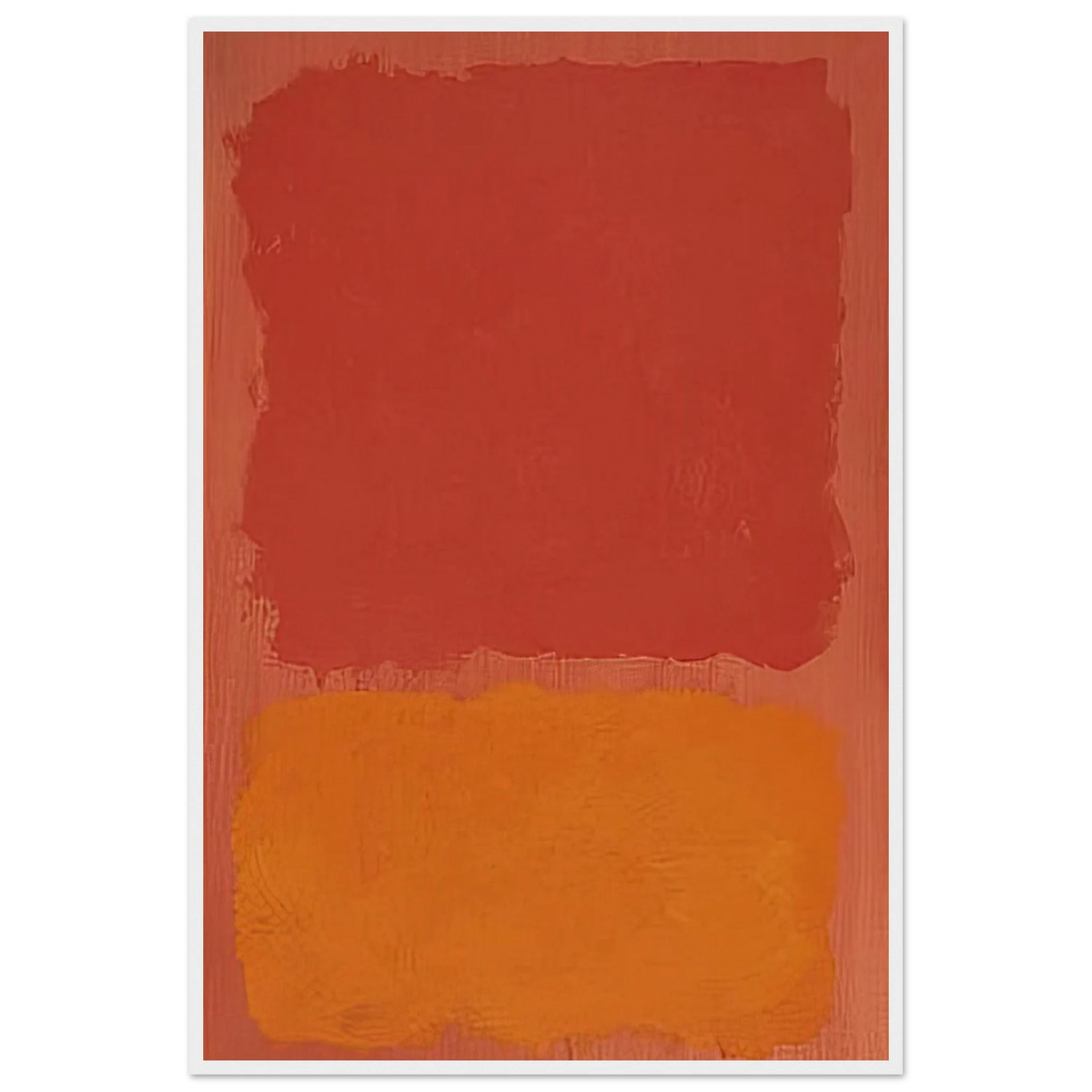 Untitled Red and Orange on Salmon - 1969 Framed Poster | Mark Rothko Framed Prints Wall Art | Rothko Prints