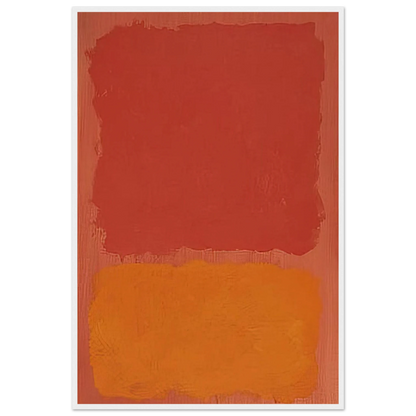 Untitled Red and Orange on Salmon - 1969 Framed Poster | Mark Rothko Framed Prints Wall Art | Rothko Prints
