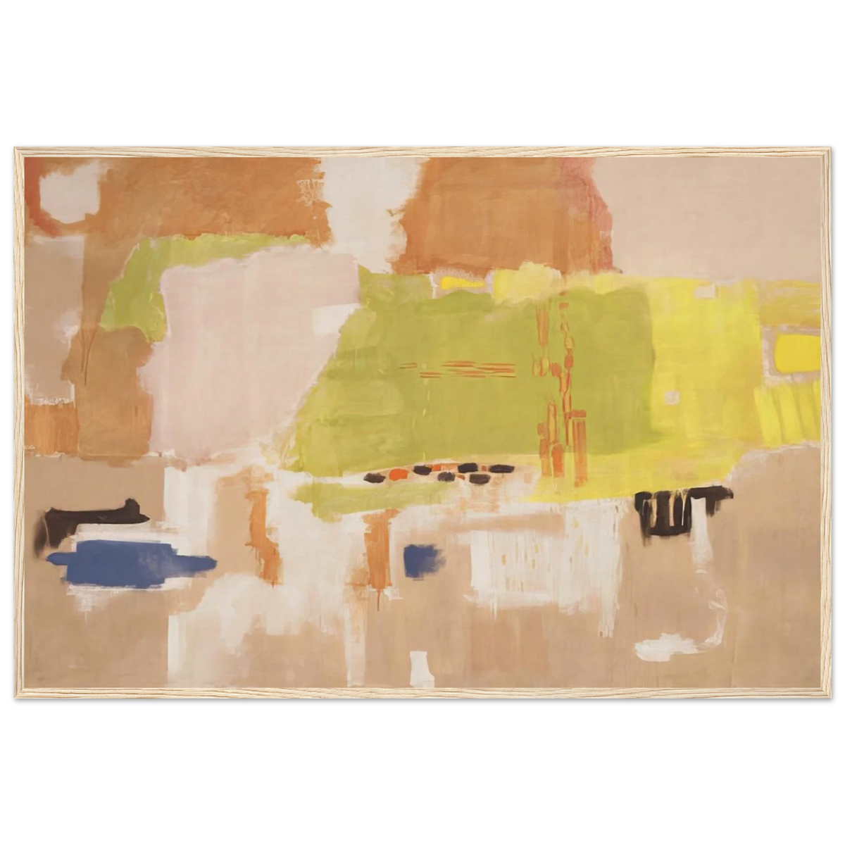 No.1 Untitled - 1948 Framed Poster | Mark Rothko Framed Prints Wall Art | Rothko Prints