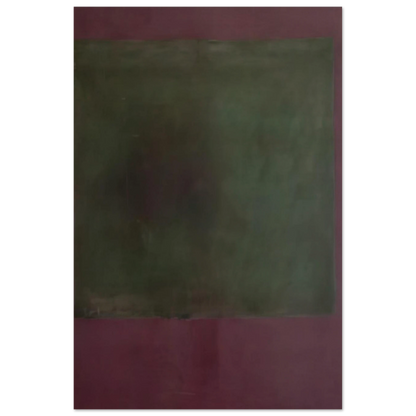 Untitled Green on Maroon - 1961 Poster | Mark Rothko Poster | Rothko Prints