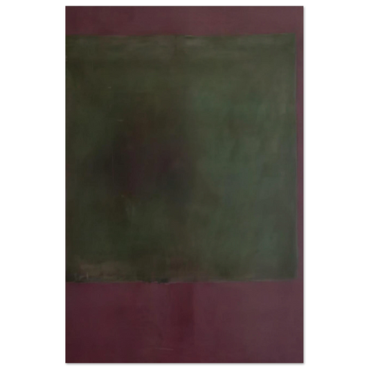 Untitled Green on Maroon - 1961 Poster | Mark Rothko Poster | Rothko Prints