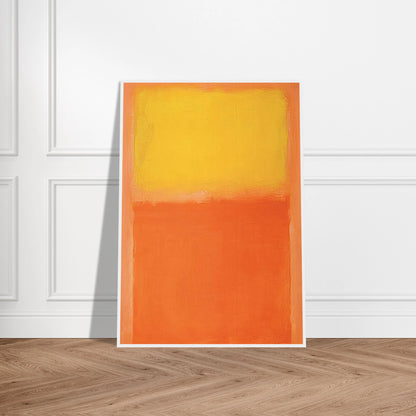 Orange and Yellow - 1956 Framed Poster | Mark Rothko Framed Prints Wall Art | Rothko Prints