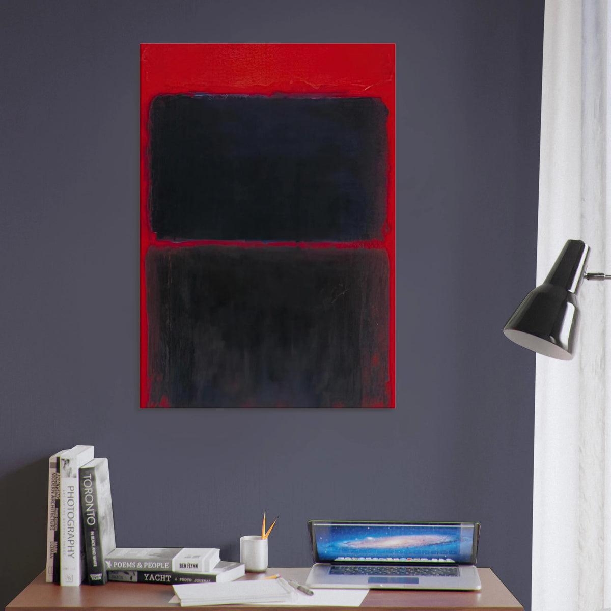Light Red Over Black - 1957 Canvas | Mark Rothko Canvas | Rothko Prints