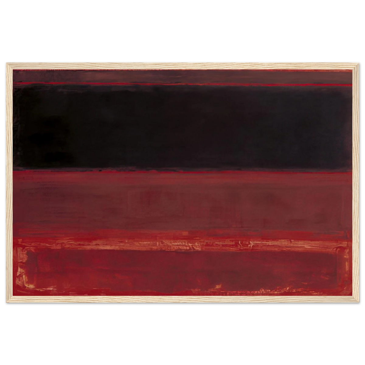 Four Darks in Red - 1958 Framed Poster | Mark Rothko Framed Prints Wall Art | Rothko Prints