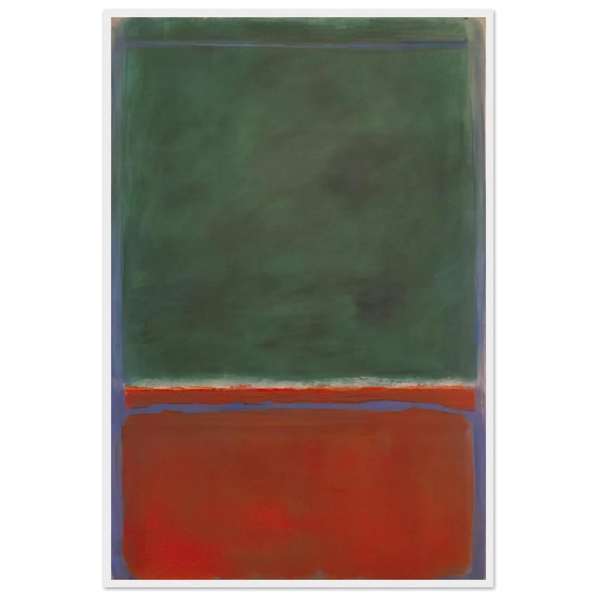 Green and Maroon - 1953 Framed Poster | Mark Rothko Framed Prints Wall Art | Rothko Prints