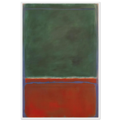 Green and Maroon - 1953 Framed Poster | Mark Rothko Framed Prints Wall Art | Rothko Prints