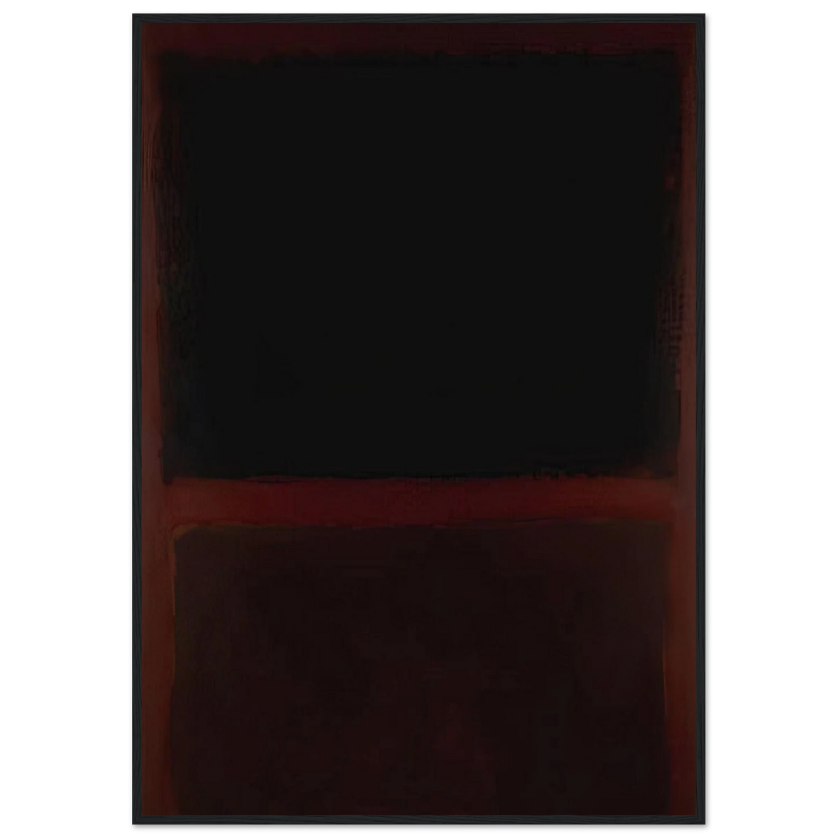 Black on Dark Sienna on Purple - 1960 Framed Poster | Mark Rothko Framed Prints Wall Art | Rothko Prints