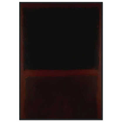 Black on Dark Sienna on Purple - 1960 Framed Poster | Mark Rothko Framed Prints Wall Art | Rothko Prints