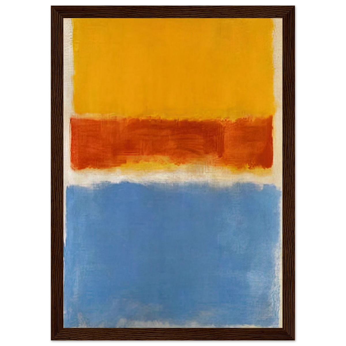 Untitled Yellow, Red and Blue - 1953 Framed Poster | Mark Rothko Framed Prints Wall Art | Rothko Prints