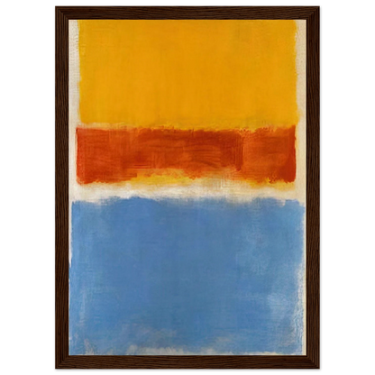 Untitled Yellow, Red and Blue - 1953 Framed Poster | Mark Rothko Framed Prints Wall Art | Rothko Prints