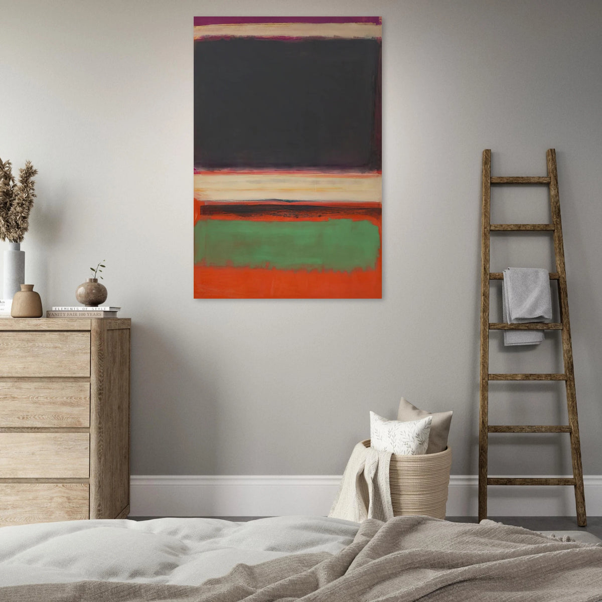 No.3No.13 Magenta, Black, Green on Orange - 1949 Poster | Mark Rothko Poster | Rothko Prints