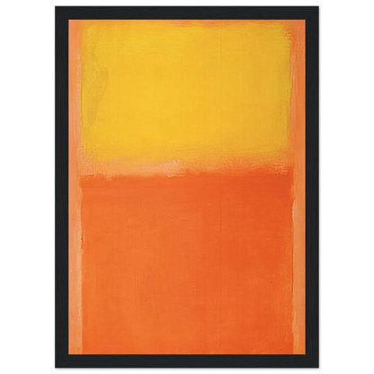 Orange and Yellow - 1956 Framed Poster | Mark Rothko Framed Prints Wall Art | Rothko Prints