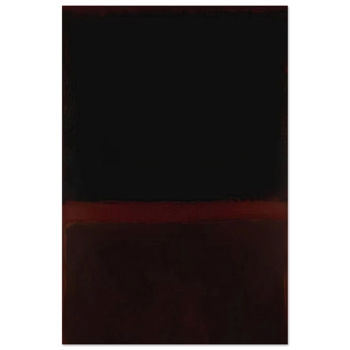 Black on Dark Sienna on Purple - 1960 Poster | Mark Rothko Poster | Rothko Prints