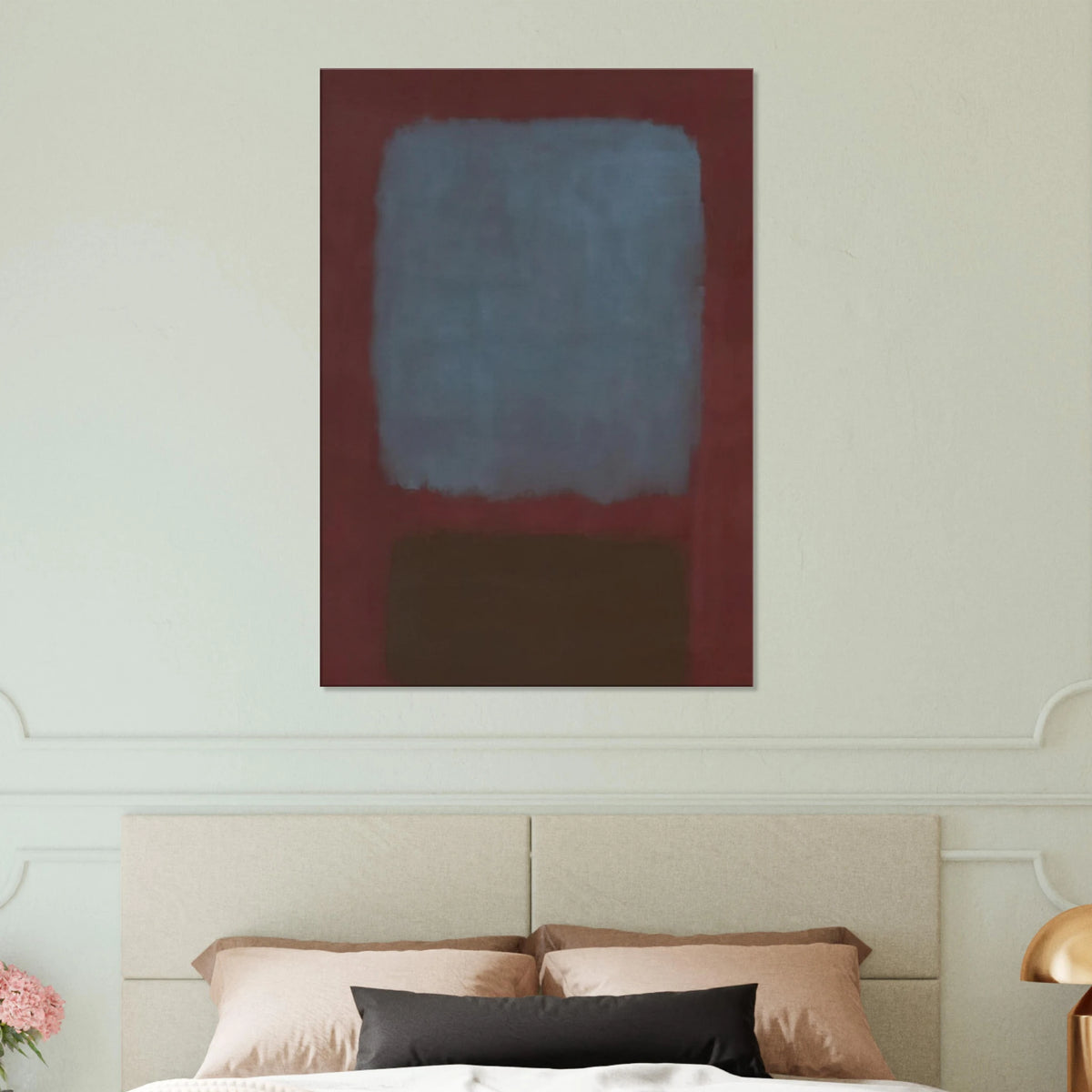 No. 37No. 19 Slate Blue and Brown on Plum - 1958 Canvas | Mark Rothko Canvas | Rothko Prints