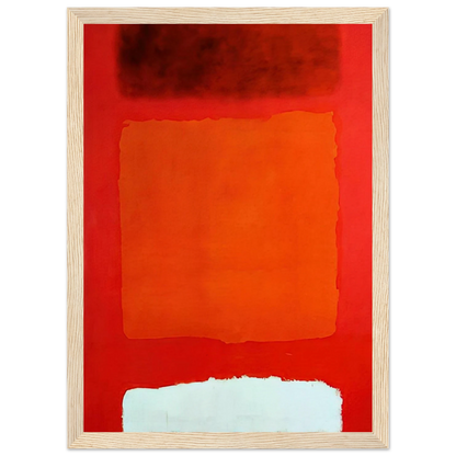 Red, White, and Brown - 1957 Framed Poster | Mark Rothko Framed Prints Wall Art | Rothko Prints