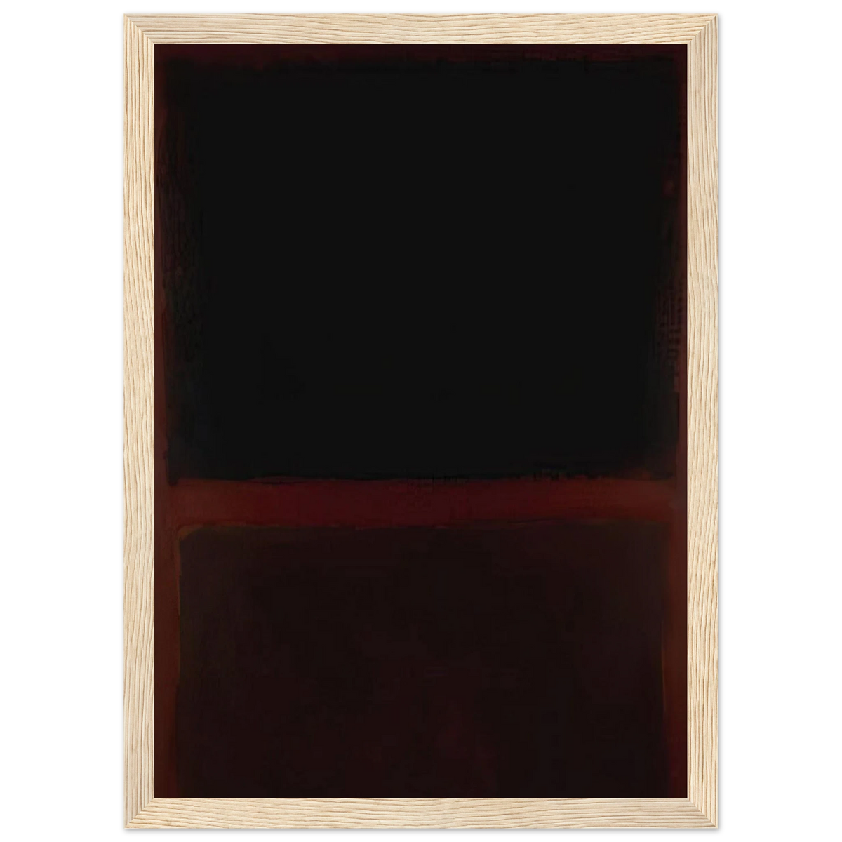 Black on Dark Sienna on Purple - 1960 Framed Poster | Mark Rothko Framed Prints Wall Art | Rothko Prints