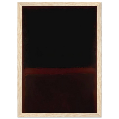 Black on Dark Sienna on Purple - 1960 Framed Poster | Mark Rothko Framed Prints Wall Art | Rothko Prints