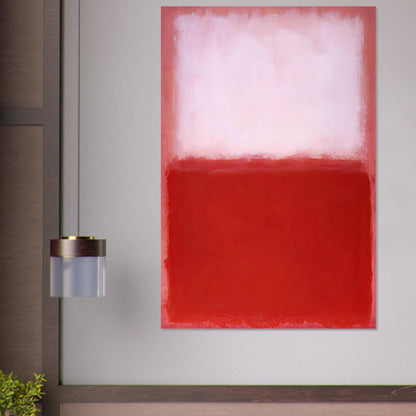 White Over Red - 1957 Poster | Mark Rothko Poster | Rothko Prints