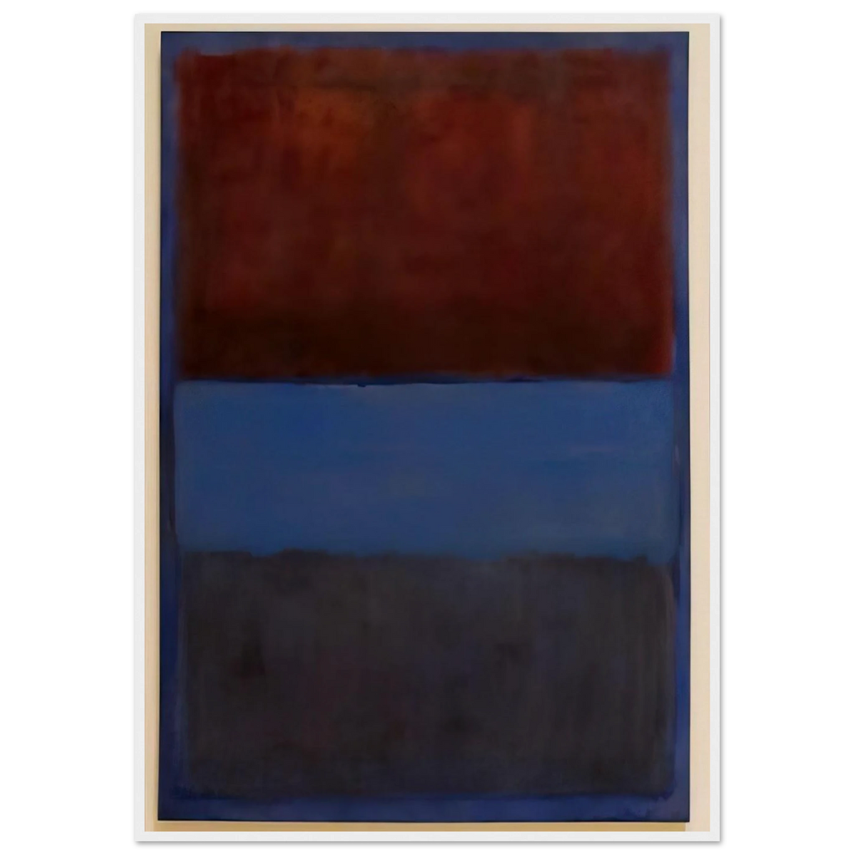 No.61 Rust and Blue - 1953 Framed Poster | Mark Rothko Framed Prints Wall Art | Rothko Prints