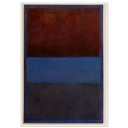 No.61 Rust and Blue - 1953 Framed Poster | Mark Rothko Framed Prints Wall Art | Rothko Prints