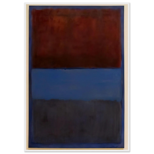 No.61 Rust and Blue - 1953 Framed Poster | Mark Rothko Framed Prints Wall Art | Rothko Prints
