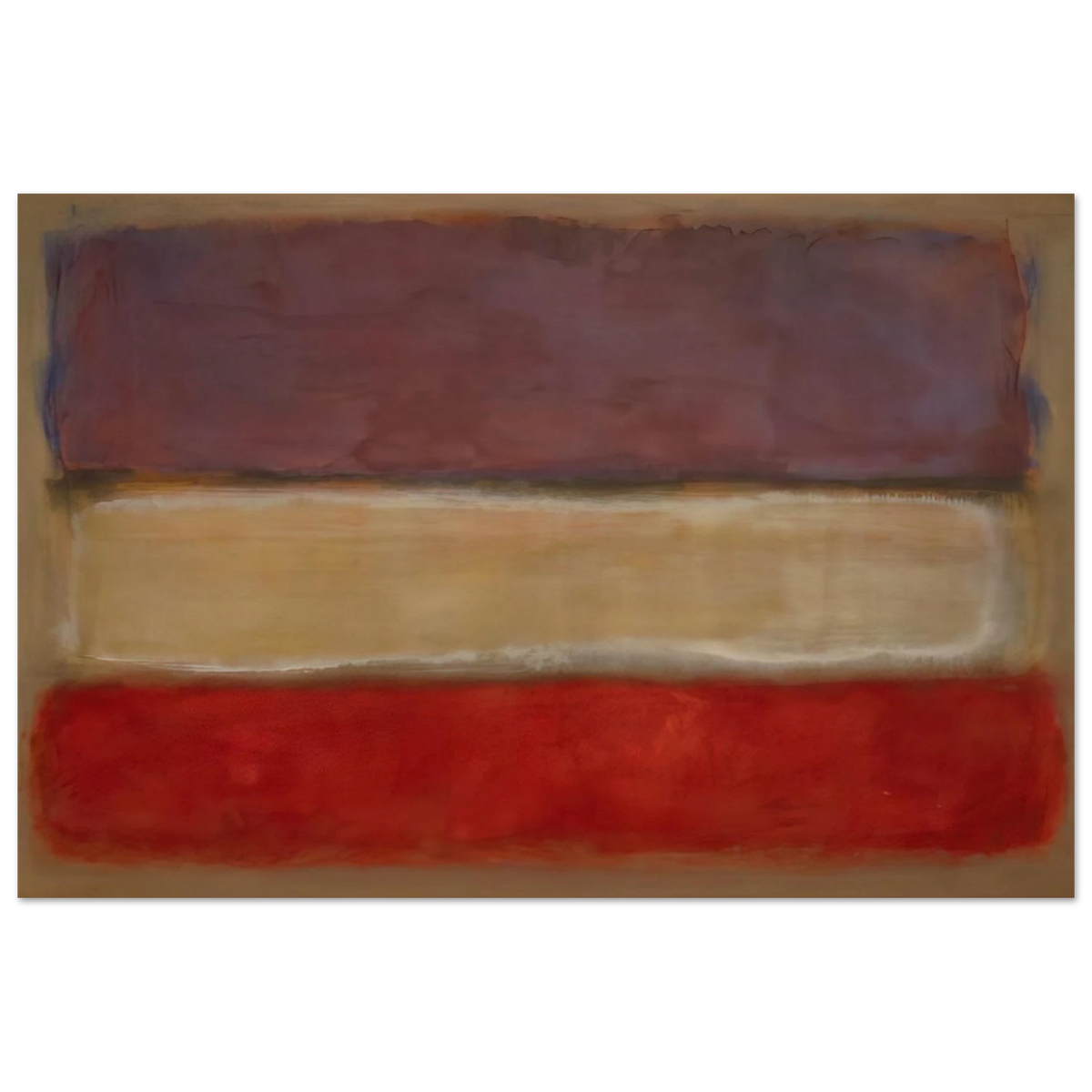Untitled Purple, White, and Red - 1953 Poster | Mark Rothko Poster | Rothko Prints