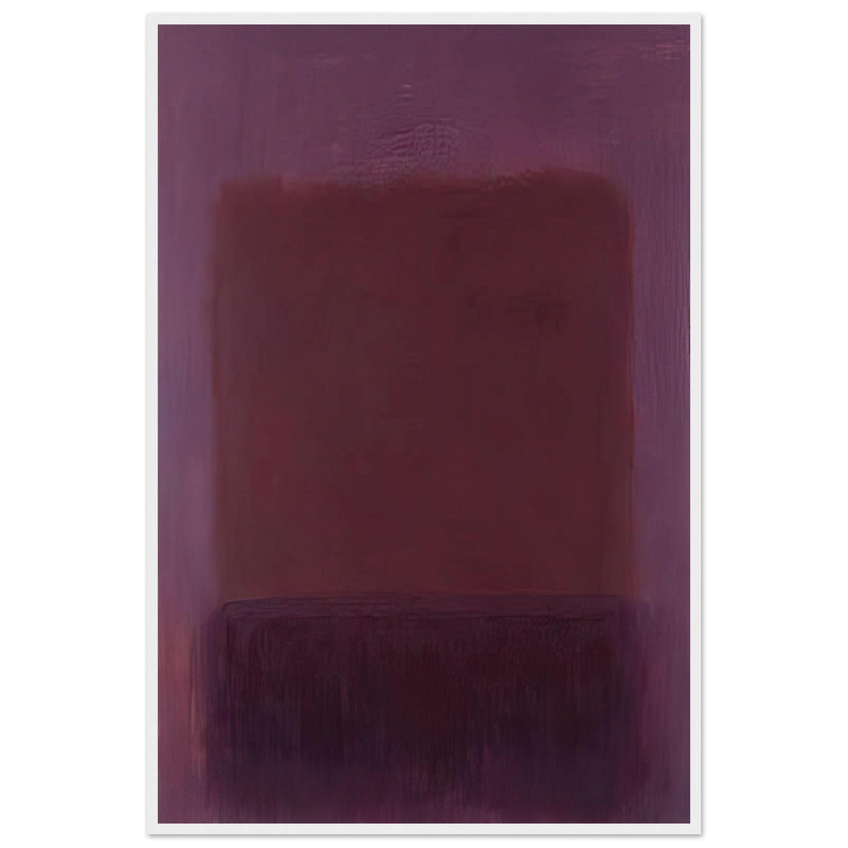 Purple Brown - 1957 Framed Poster | Mark Rothko Framed Prints Wall Art | Rothko Prints