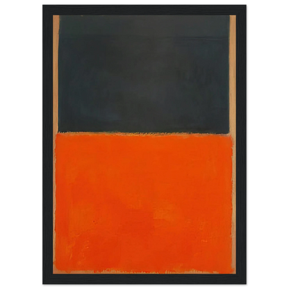 Green and Tangerine on Red - 1956 Framed Poster | Mark Rothko Framed Prints Wall Art | Rothko Prints