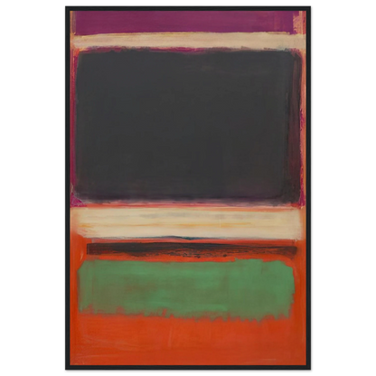 No.3No.13 Magenta, Black, Green on Orange - 1949 Framed Poster | Mark Rothko Framed Prints Wall Art | Rothko Prints