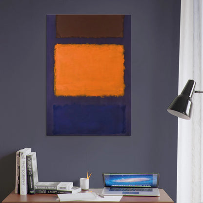 Brown, Orange, Blue on Maroon - c.1963  United States Canvas | Mark Rothko Canvas | Rothko Prints