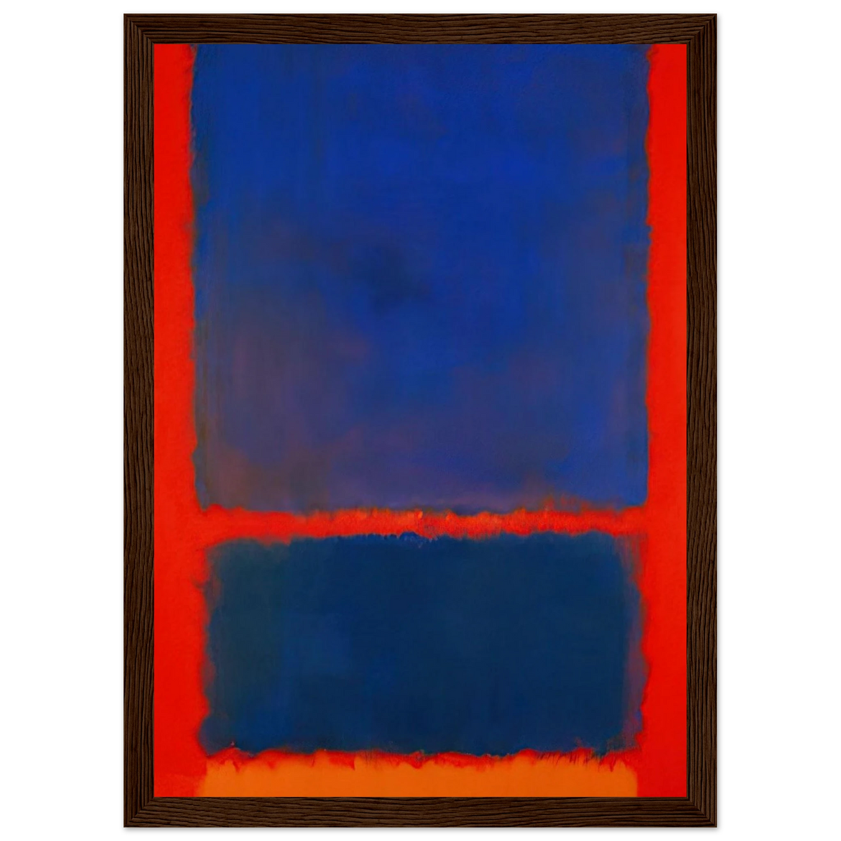 Blue, Orange, Red - 1961 Framed Poster | Mark Rothko Framed Prints Wall Art | Rothko Prints