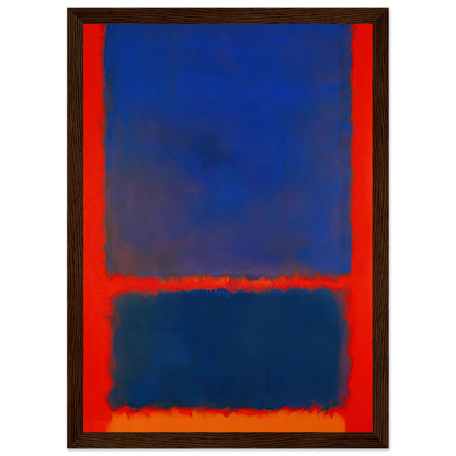 Blue, Orange, Red - 1961 Framed Poster | Mark Rothko Framed Prints Wall Art | Rothko Prints