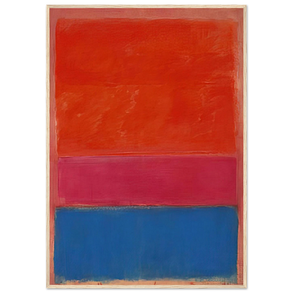 No. 1 Royal Red and Blue - 1954 Framed Poster | Mark Rothko Framed Prints Wall Art | Rothko Prints
