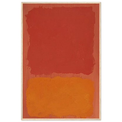 Untitled Red and Orange on Salmon - 1969 Framed Poster | Mark Rothko Framed Prints Wall Art | Rothko Prints