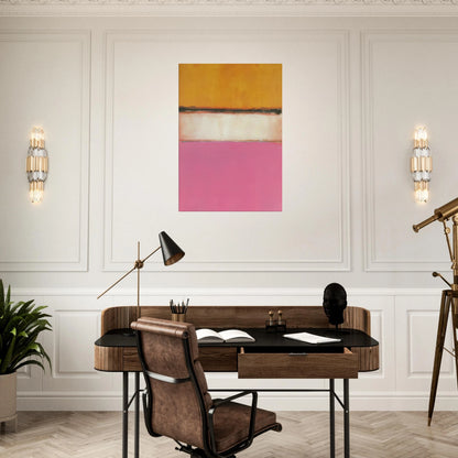 White Center Yellow, Pink and Lavender on Rose - 1950 Canvas | Mark Rothko Canvas | Rothko Prints