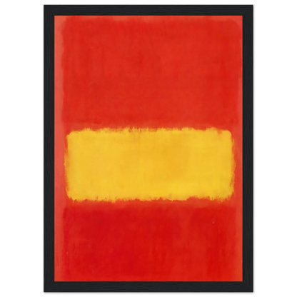Yellow band - 1956 Framed Poster | Mark Rothko Framed Prints Wall Art | Rothko Prints
