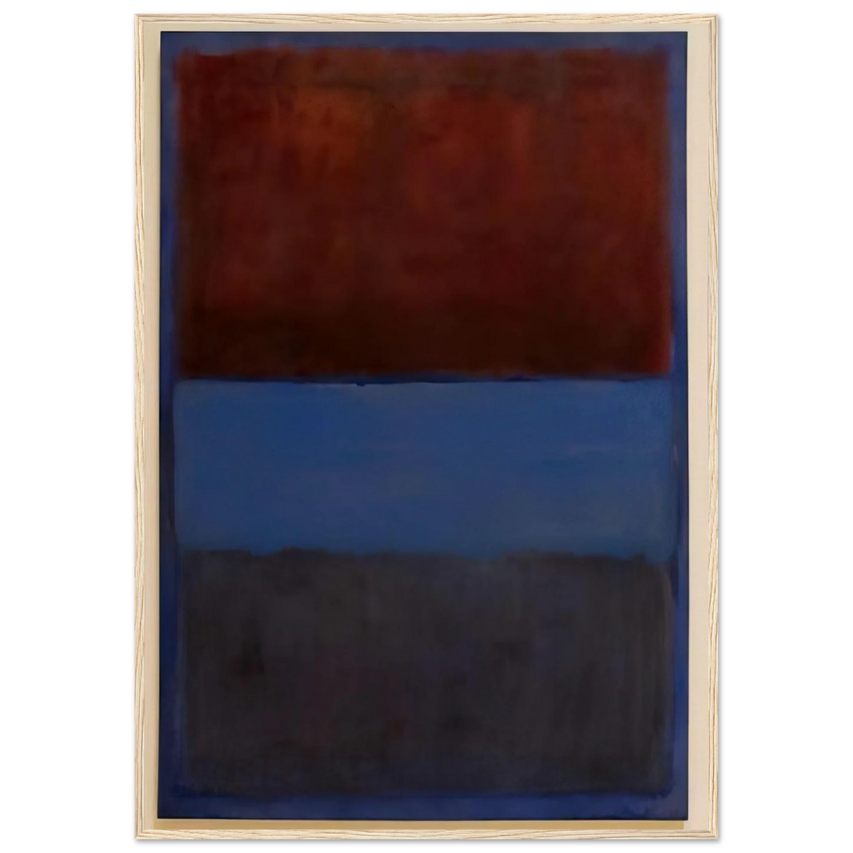 No.61 Rust and Blue - 1953 Framed Poster | Mark Rothko Framed Prints Wall Art | Rothko Prints