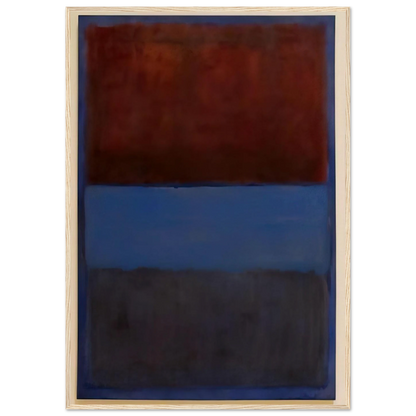 No.61 Rust and Blue - 1953 Framed Poster | Mark Rothko Framed Prints Wall Art | Rothko Prints