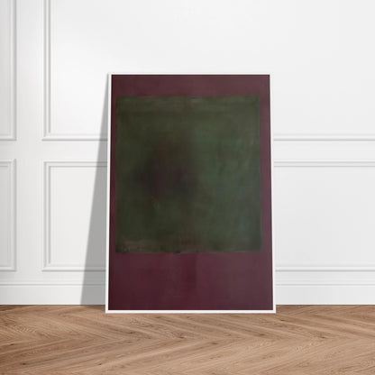 Untitled Green on Maroon - 1961 Framed Poster | Mark Rothko Framed Prints Wall Art | Rothko Prints