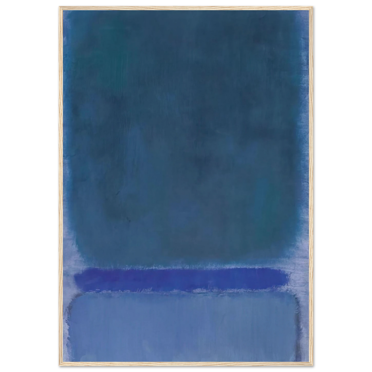 Untitled Green on Blue - 1968 Framed Poster | Mark Rothko Framed Prints Wall Art | Rothko Prints