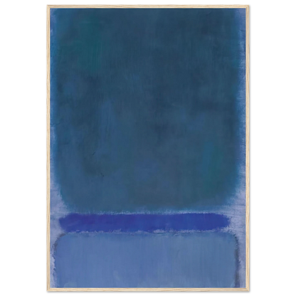 Untitled Green on Blue - 1968 Framed Poster | Mark Rothko Framed Prints Wall Art | Rothko Prints