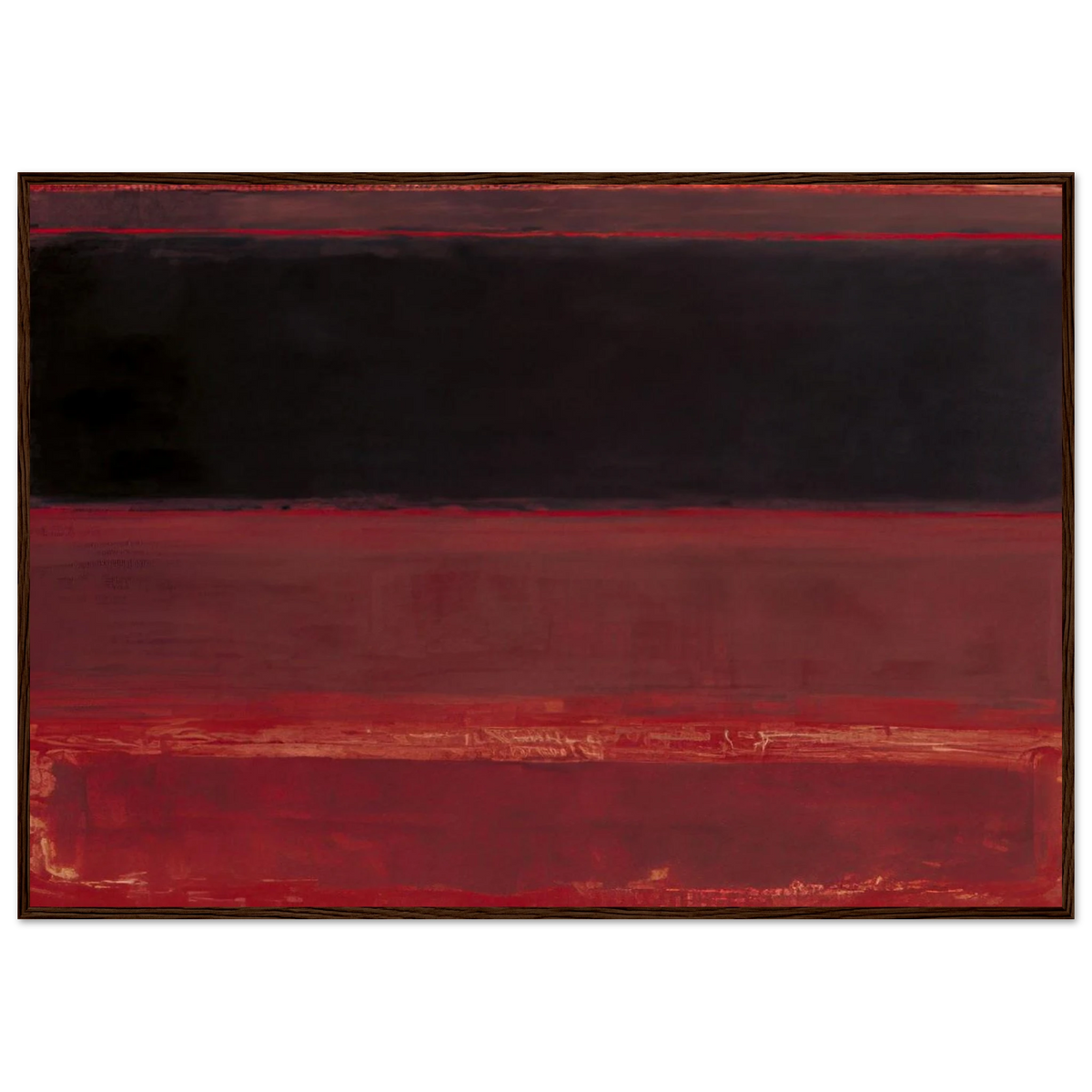 Four Darks in Red - 1958 Framed Poster | Mark Rothko Framed Prints Wall Art | Rothko Prints